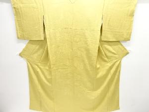 平安人物模様織り出し色無地着物